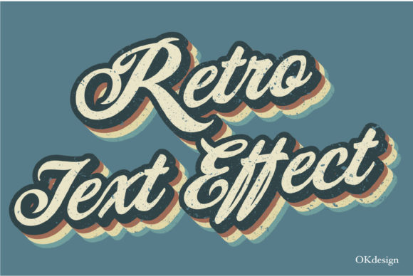 Download Retro Style Text Effect Preset Ai - Premium Resources